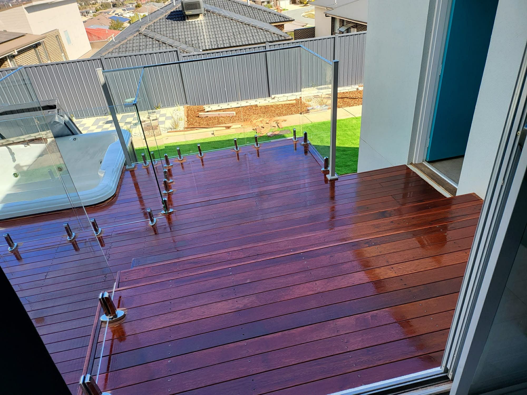 Covered pergola with timber frame built in Sydney
