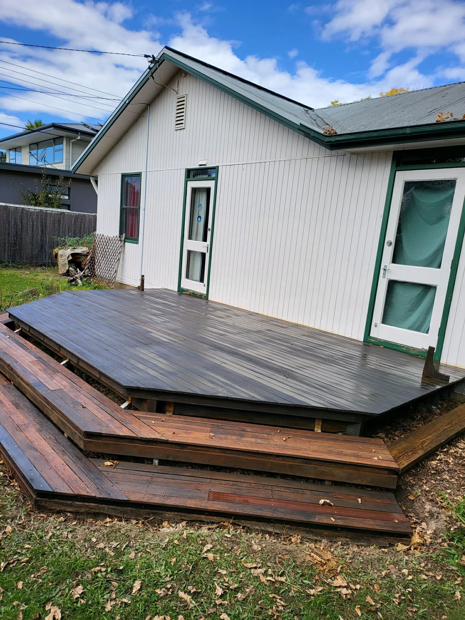 Finished deck project in Sydney residential backyard